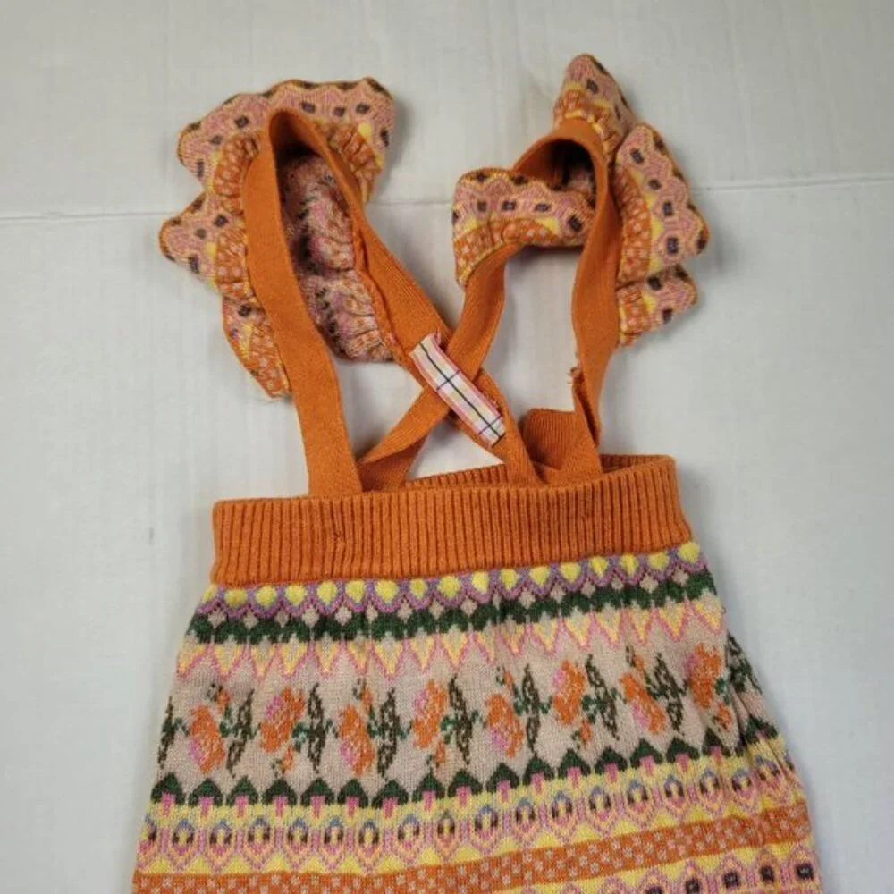 Matilda Jane Pumpkin Pie Romper Girls Size 6-12M Fall Knit One Piece